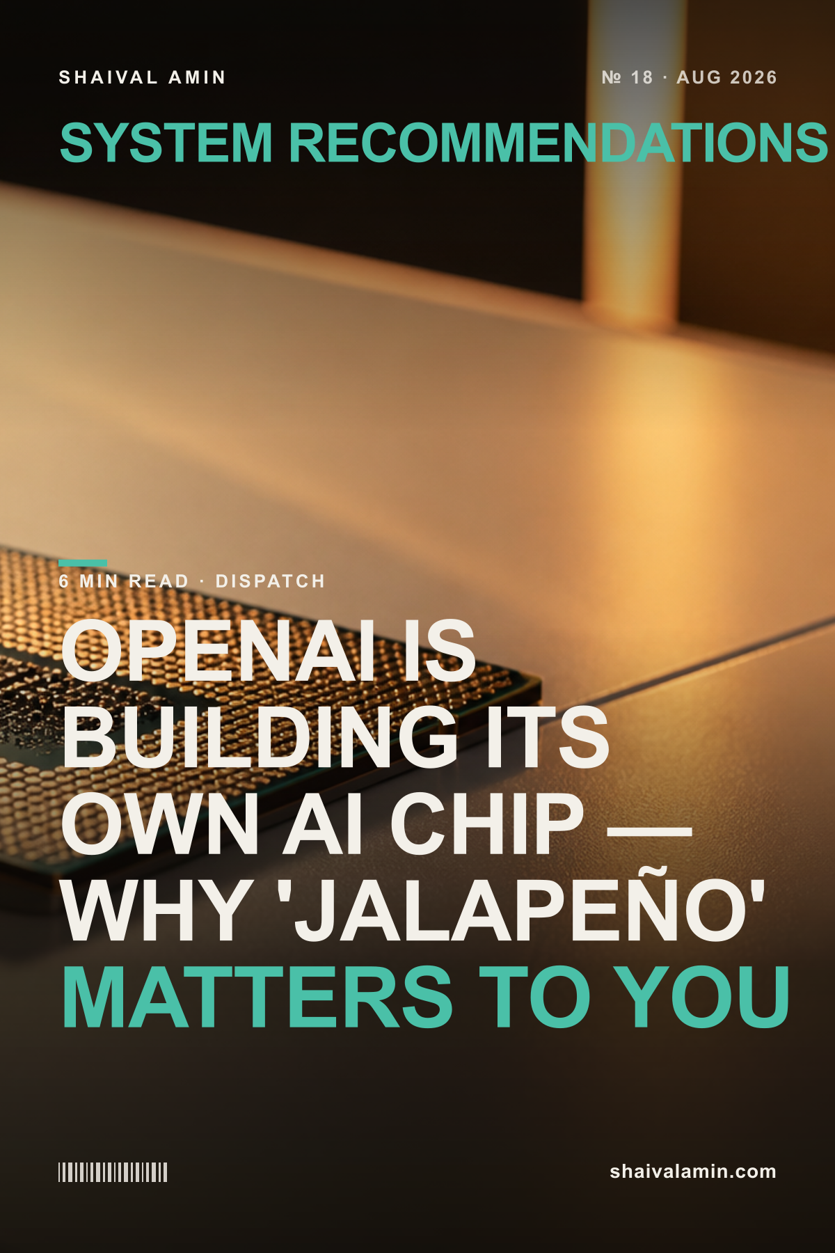 OpenAI Is Building Its Own AI Chip — Why 'Jalapeño' Matters to You
